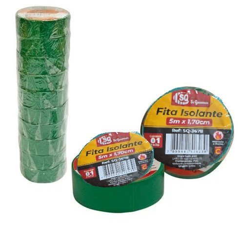 Fita isolante colorida 1,70 x 5 mts