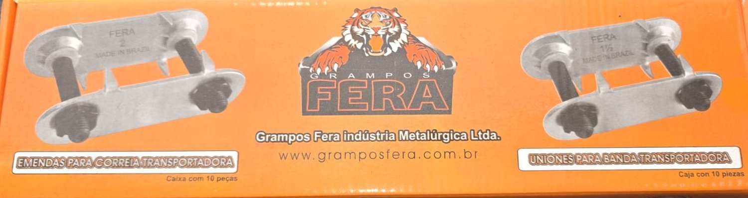 Grampo emenda para correia transportadora 3 pol aco carbono