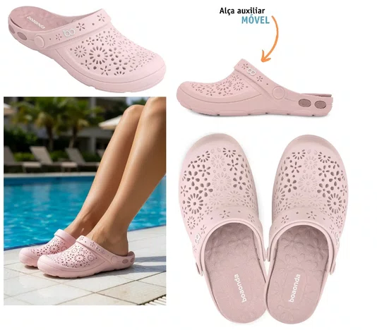 Babuche nellie sandalia feminino nude 33/34 ao 39/40