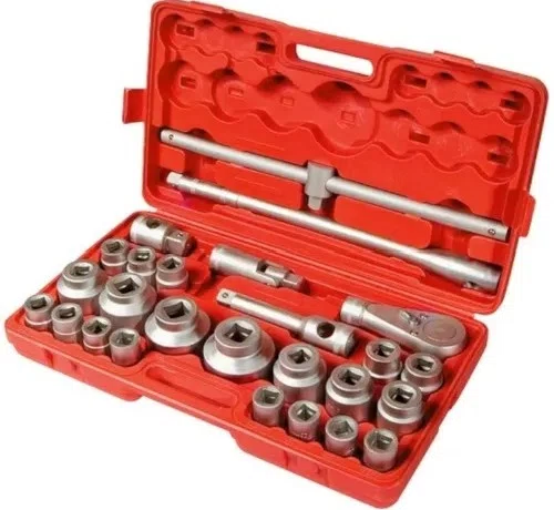 Jogo de soquete,encaixe 3/4" 21-65 mm - 26 pcs