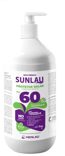 Sunlau protetor solar fps 60 icaridina 1kg