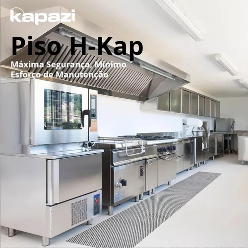 Tapete h-kap sem base cinza 5mm x 1m x 1,20m