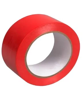 Fita demarcacao adesiva vermelha 48mmx30m