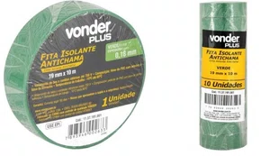 Fita isolante 19mmx20mt verde