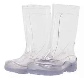Galocha lisa transparente incolor 32/33