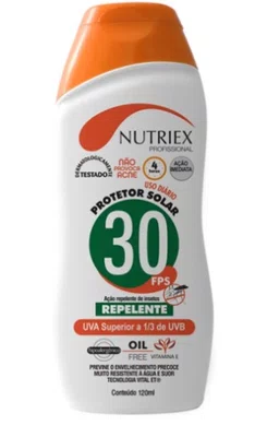 Protetor Solar Fps 30 - 120 Ml Com Repelente Nutriex