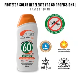 Protetor Solar Fps 60 - 120 Ml Com Repelente Nutriex
