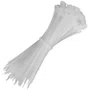 Abracadeira nylon branca - 300x4.8mm - pct 100 pcs