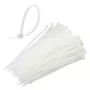 Abracadeira nylon branca - 300x4.8mm - pct 100 pcs