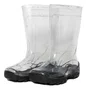 Galochas transparente inf011 cristal/pto 28/9